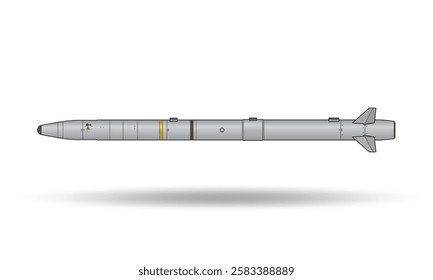Air to air missile with shadow