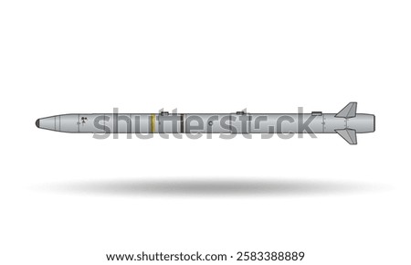Air to air missile with shadow