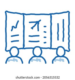 air navigation dispatcher display sketch icon vector. Hand drawn blue doodle line art air navigation dispatcher display sign. isolated symbol illustration