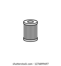 Air, oil filter line icon vector