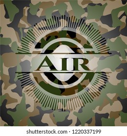 Air on camouflaged pattern Air on camouflaged pattern