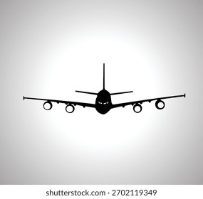 Ilustración vectorial de Plan de aire. Avión