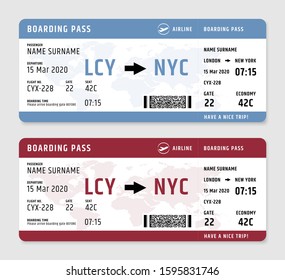 air plane boarding pass flight ticket