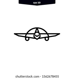 Air plane icon. Aircraft symbol isolated on white background. Vector illustration logo template. eps10