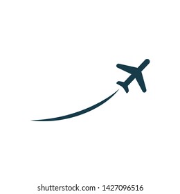 air plane icon concept company logo design