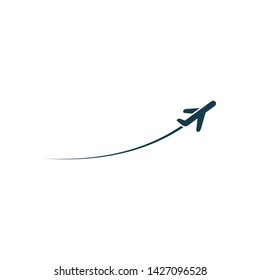 air plane icon concept company logo design