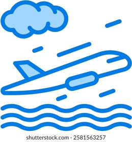 Air Plane Icon Element For Design