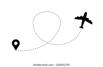 Air plane icon flight. Vector illustration