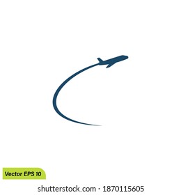 air plane icon illustration simple design element vector logo template