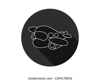 air plane icon with long shadow, air plane icon with modern line art style, hand drawn airplane vector illustration, airplanes icon