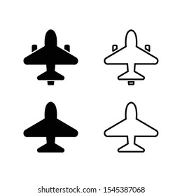 Air plane icon set. vector icon.