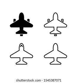 Air plane icon set. vector icon.