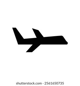 air plane icon silhouette travel vector design