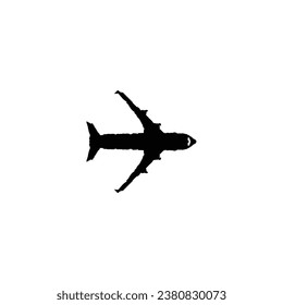 Air plane icon. Simple style air plane ticket poster background symbol. Air plane brand logo design element. Air plane t-shirt printing. Vector for sticker.