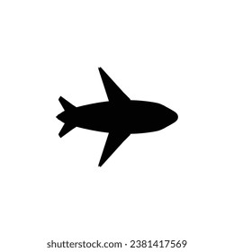 Luftflugzeugsymbol. Einfaches Symbol für das Plakathintergrund im Flugstil. Logo-Design-Element für die Flugzeuge. T-Shirt-Druck im Flugzeug. Vektorgrafik für Aufkleber.