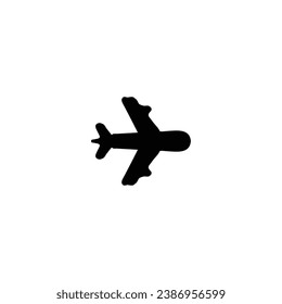 Air plane icon. Simple style air plane ticket poster background symbol. Air plane brand logo design element. Air plane t-shirt printing. Vector for sticker.