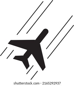 Air plane icon vector illustration on white background..eps
