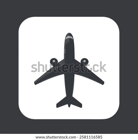Air Plane icon vector white bachground