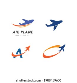 Air Plane illustration logo vector template