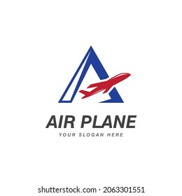Air Plane illustration logo vector template