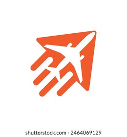 air plane logo abstract symbol 