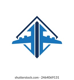 air plane logo abstract symbol 