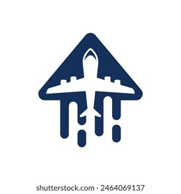 air plane logo abstract symbol 