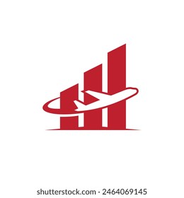 air plane logo abstract symbol 