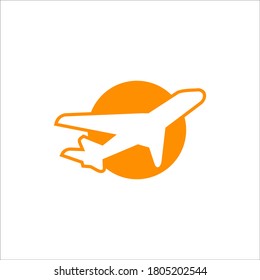 air plane logo design vector sign 