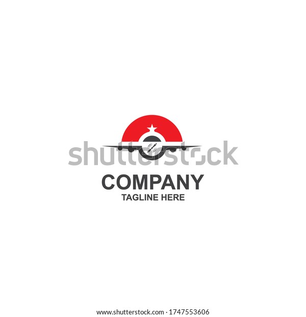 Air Plane Logo Design Vector Element Stock Vector (royalty Free 