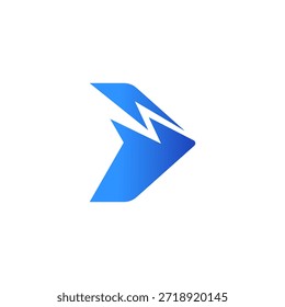 Flugzeug Logo Pfeilform eines Jet Airplane Tail in einer kreativen Art und Weise.