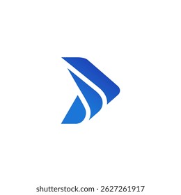 ícone do logotipo do avião aéreo letra seta com a forma de um ícone Jet Airplane Tail