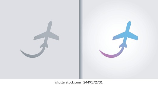 Logokombination für Flugzeuge	Vektorgrafik