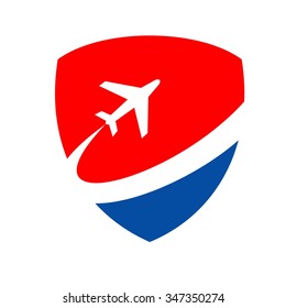air plane logo vector
