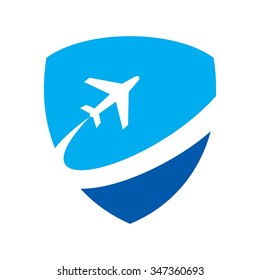 air plane logo vector