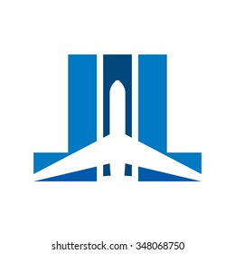 air plane logo vector. 