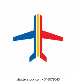 air plane logo vector. 