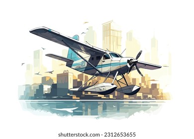 Air plane Photo Of Aerial vector art white background.