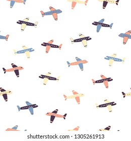 Air plane seamless pattern. For paper,wrap, poster, card, scrapbooking, birthday and party invitation, wallpaper or background.
