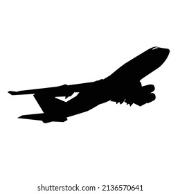 air plane silhouette take off vector design