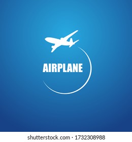 Diseño vectorial del símbolo del avión