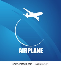 Air plane symbol vector design