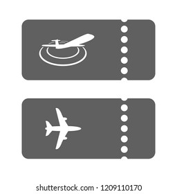 air plane ticket - concept icon