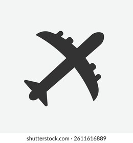 Air plane transport icon logo flat vector design.
