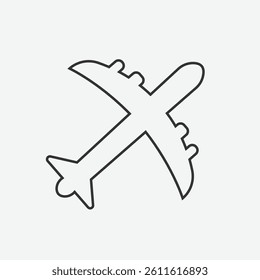 Air plane transport icon logo flat vector design.
