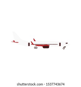 air plane transportation, plane on background white, vector eps10.