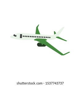 air plane transportation, plane on background white, vector eps10.