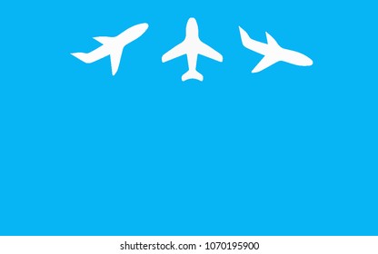 Air plane travel vector