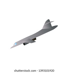 Air plane war machine, grey color, super jet element