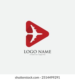 Air play, tour, air, play logo fully editable vector template